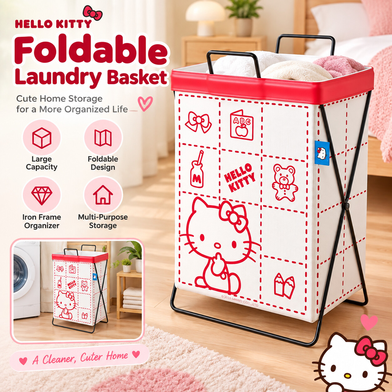 Cinnamoroll Kuromi Sanrio Wäsc – Home Edit Bathroom Storage Bewertung und Preis