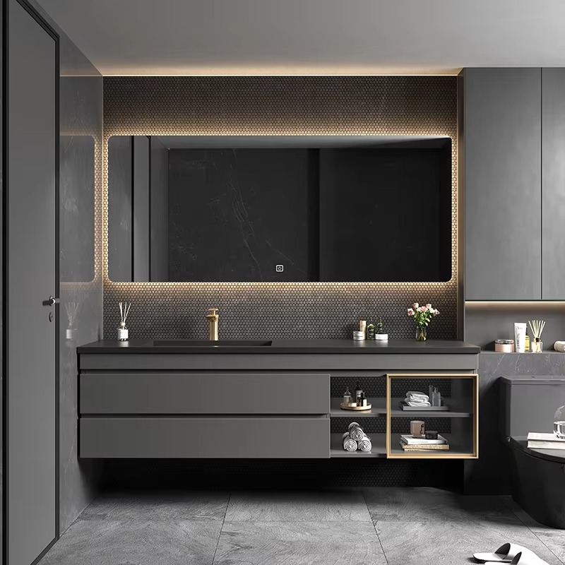 Klassischer nordischer Badezim – Home Bathroom Vanity Combo Bewertung und Preis
